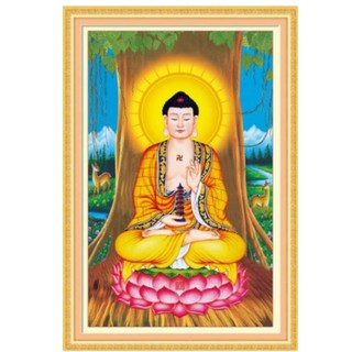 Tranh thêu chữ thập Phật Dược Sư Lưu Ly A1058 48x70cm chưa thêu