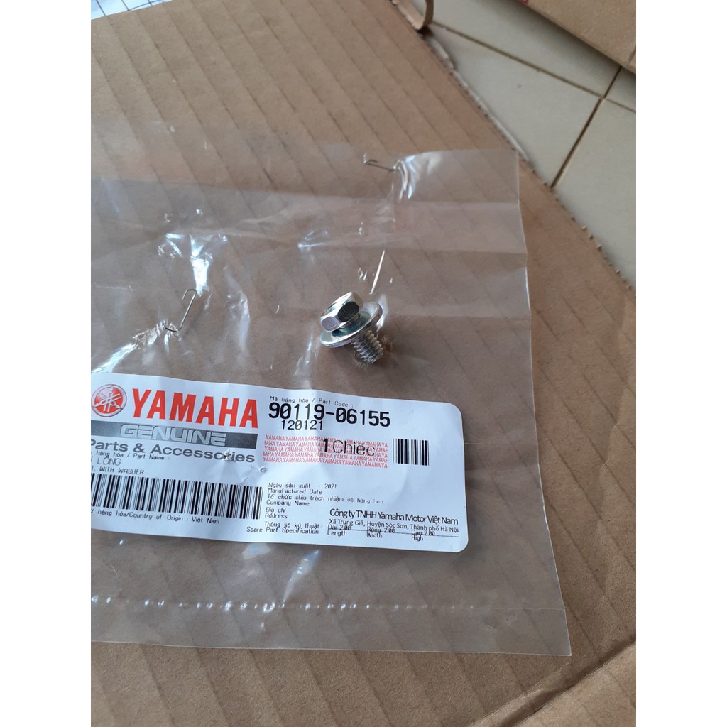 Ốc đầu khóa 10 zin chính hãng Yamaha 6ly