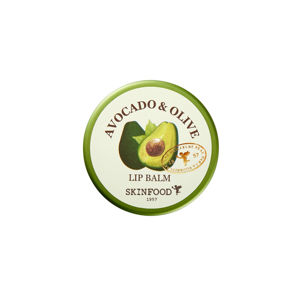 Son dưỡng SKINFOOD 12g chiết xuất bơ và ô liu chăm sóc môi