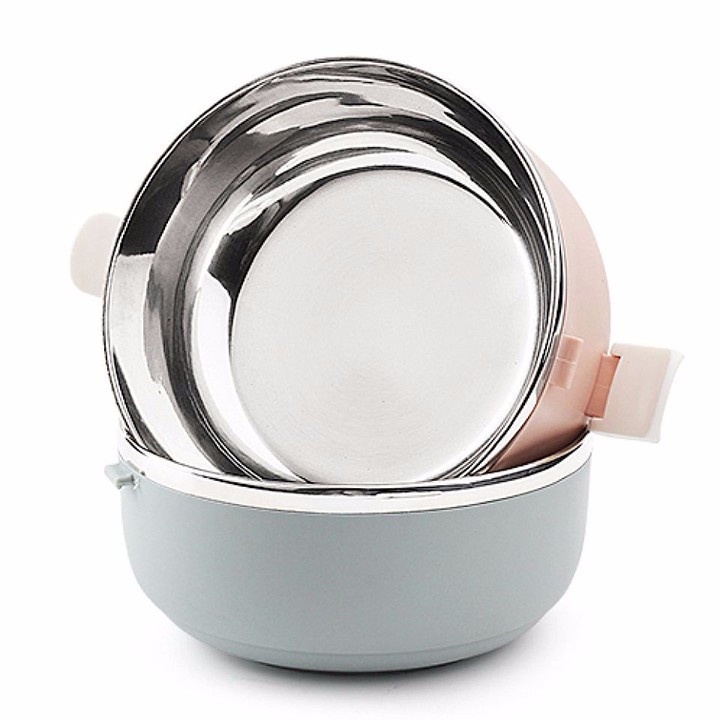 Hộp Đựng Cơm Giữ Nhiệt Ăn Trưa Văn Phòng 2 tầng Lõi Inox Giữ Nhiệt / Camen 2 Tầng Bằng Nhựa Lõi inox