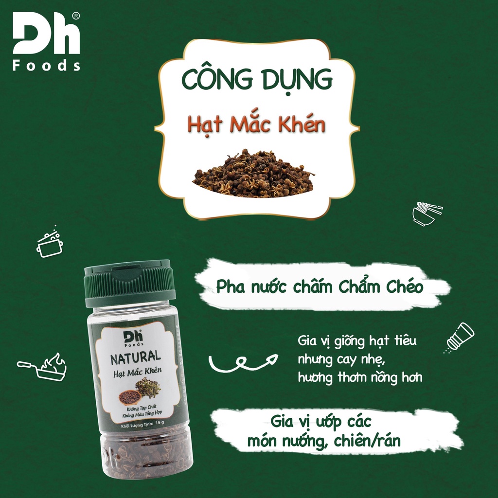 Hạt mắc khén Natural Dh Foods Gia vị, nguyên liệu nấu ăn 15gr