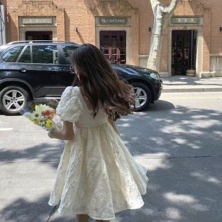 Đầm babydoll tay phồng ⚡có clip hình thật ⚡hàng có sẵn