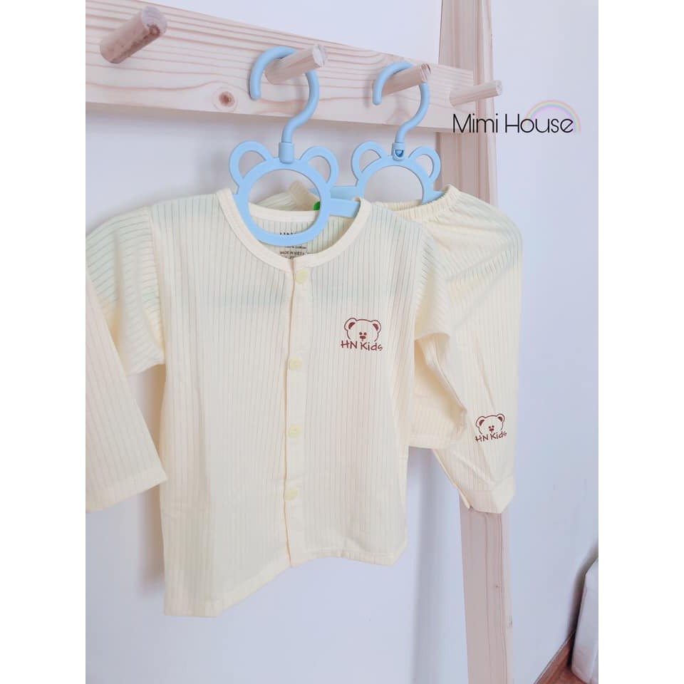 Bộ sơ sinh cotton thông hơi HN Kids