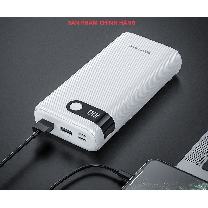 (Hãng Chính Hãng) Pin Sạc Dự Phòng Borofone 20000mah Có Màn Hình!