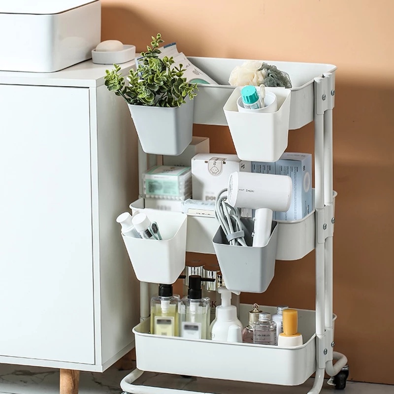 Giỏ Nhựa Mini Đựng Bàn Chải Đánh Răng Tiện Lợi
