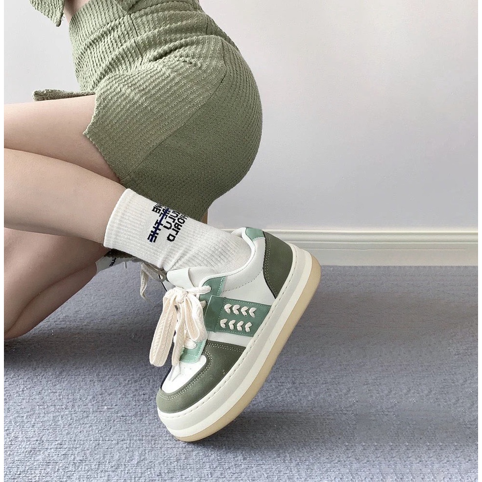 Giày Bánh Mì Độn Đế Uzzang Dây Đan M2..