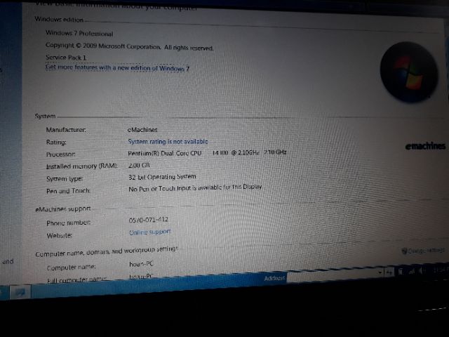 Laptop acer D725 xuất Mỹ, giá rẻ
