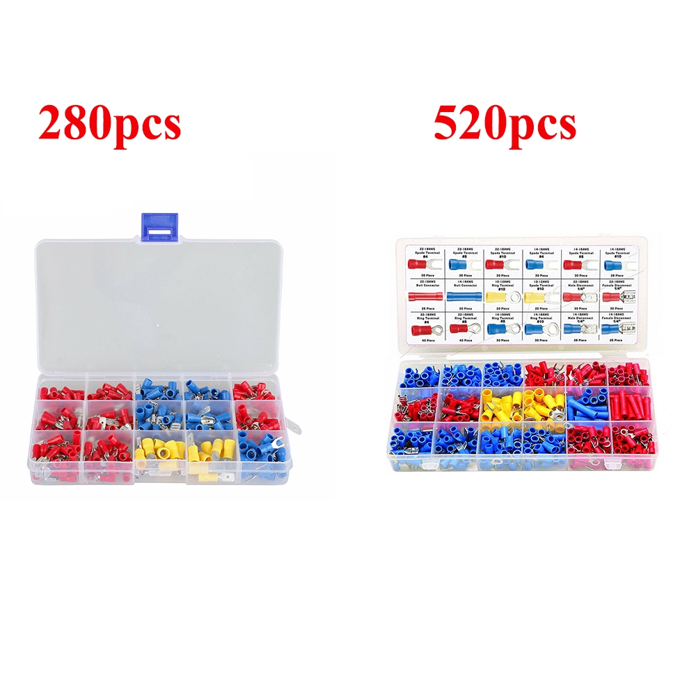 FASHYUNER Bộ 280/520 đầu nối dây điện cách điện chất lượng cao tiện dụng