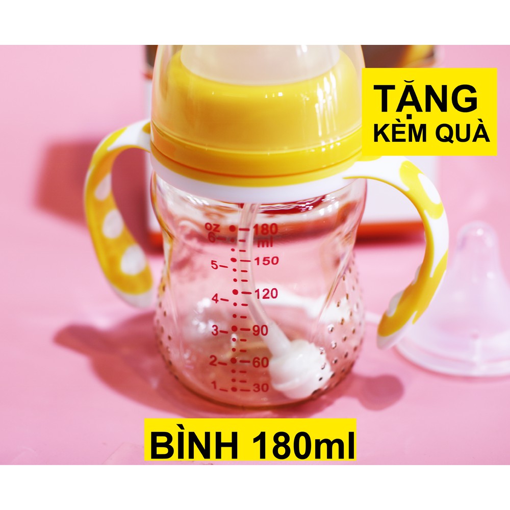 Bình Sữa Cổ Rộng GB BABY PPSU 160ml, 180ml, 240ml Chống Sặc