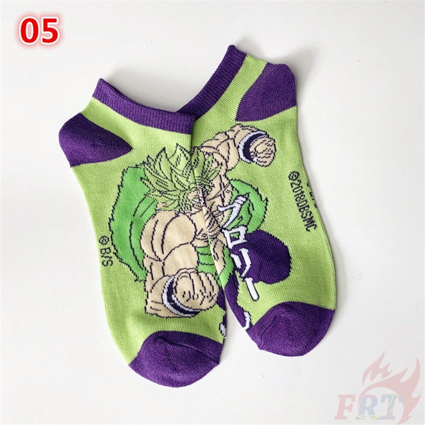 ❀ Vớ Mắt Cá Chân Hình Dragon Ball ❀ 1 Đôi Vớ Ngắn In Hình Son Goku Thời Trang Hip Hop Đường Phố Hip Hop
