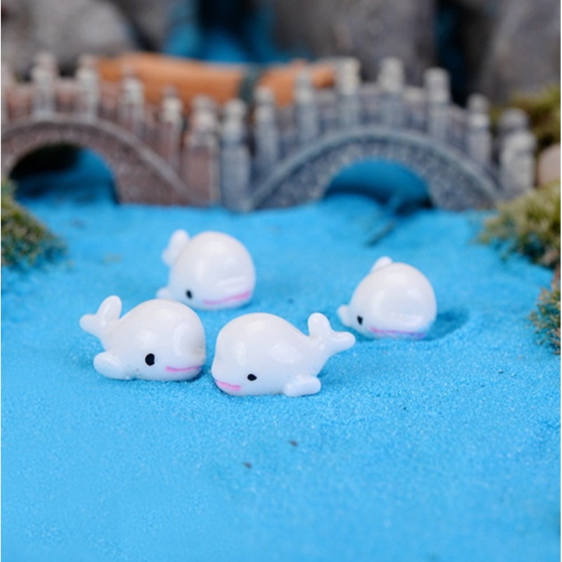 Set 10 mô hình chú cá heo nhỏ dành cho trang trí sân vườn