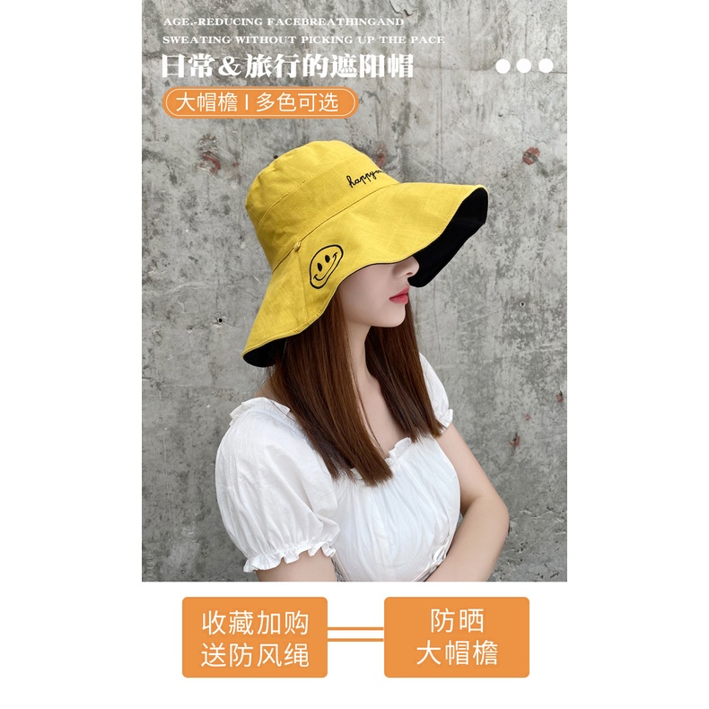 Mũ Bucket Chống Nắng Tia Cực Tím Phong Cách Mới Thời Trang Xuân Thu 2021 Cho Bạn Gái