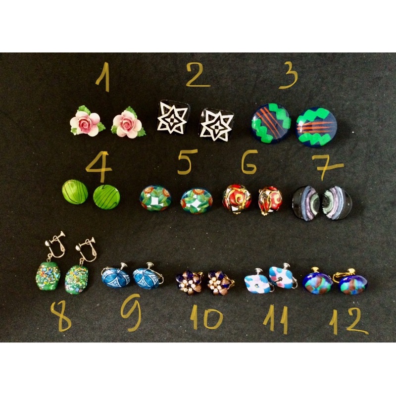 Khuyên tai sứ, thủy tinh, đất sét