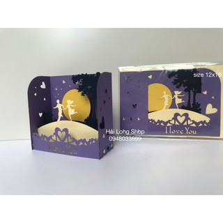 Hộp tình yêu 9 - love - thiệp 3d