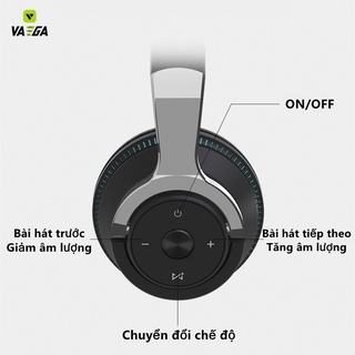 Tai Nghe Bluetooth Chụp Tai Không Dây Có Míc Đàm Thoại, Âm Thanh Vòm 3D Supper Bass H2