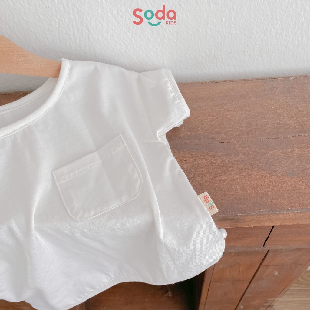 Áo thun cotton cho bé SODA KIDS phong cách Hàn Quốc mềm,mát