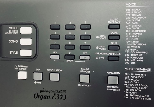 Đàn organ Yamaha PSR E373