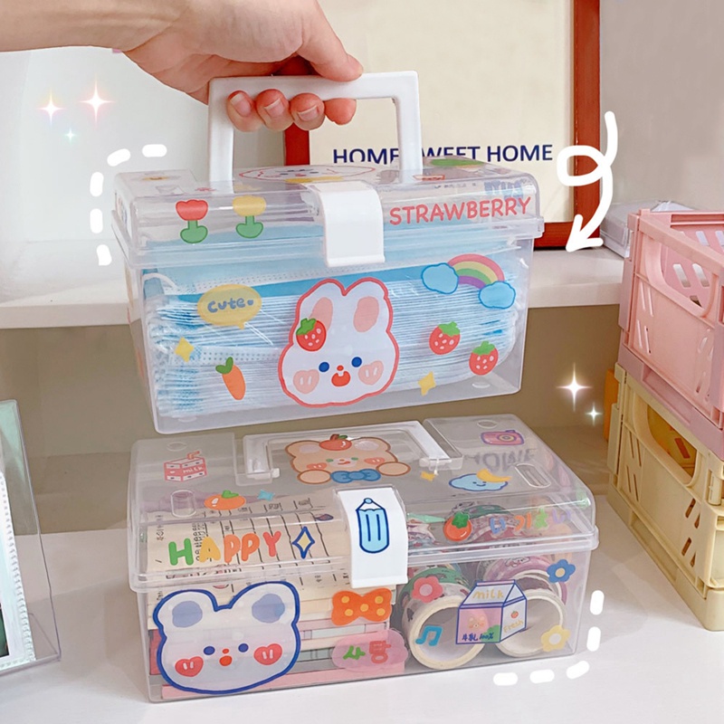 Hộp Đựng Đồ Dùng Văn Phòng Phẩm Để Bàn Có Nắp Đậy Tiện Dụng