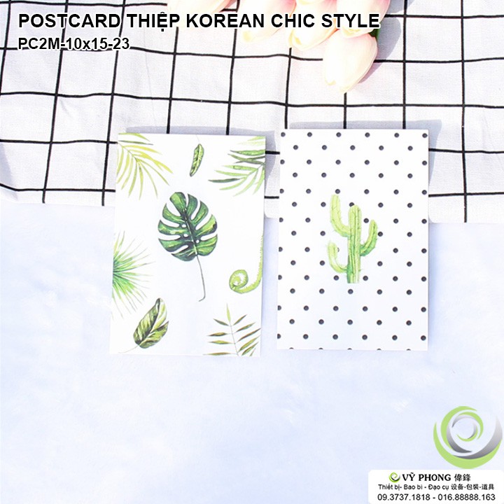 THIỆP CHỤP ẢNH POSTCARD 2 MẶT 10x15cm KOREAN STYLE PHỤ KIỆN CHỤP ẢNH SẢN PHẨM PC2M10x15-18~23