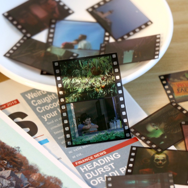 Nhãn dán PET hình phim cổ điển trang trí album/điện thoại/sổ nhật ký diy