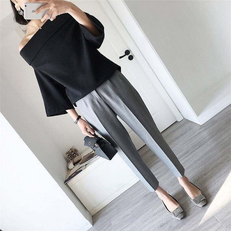Quần Dài Ống Rộng Màu Trơn Phong Cách Hàn Quốc Thời Trang Cho Nam