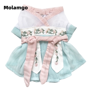 Đầm Hán phục ngày tết dễ thương cho chó poodle/mèo cưng