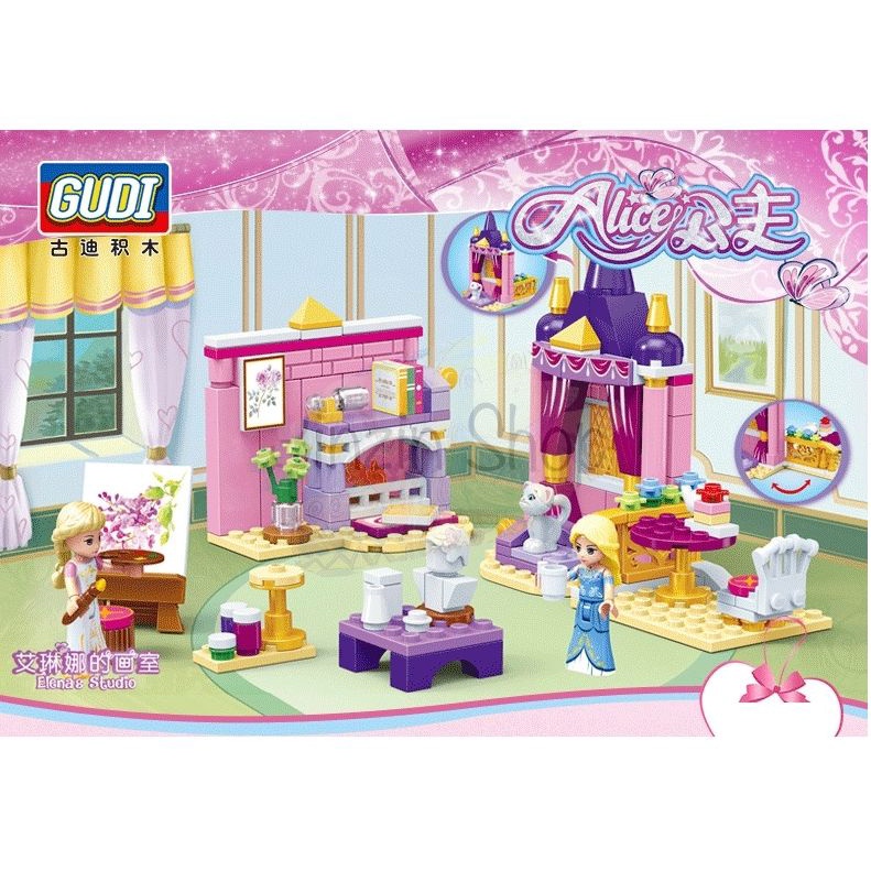  Lego phòng ngủ công chúa, lego công chúa cho bé gái 204 chi tiết