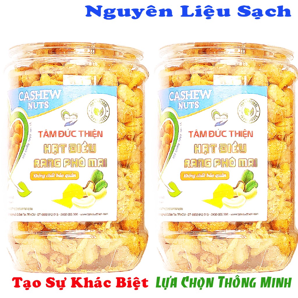 Hộp Hạt Điều Rang Phô Mai[Nguyên Liệu Sạch]Tâm Đức Thiện - Hộp 250GR | BigBuy360 - bigbuy360.vn