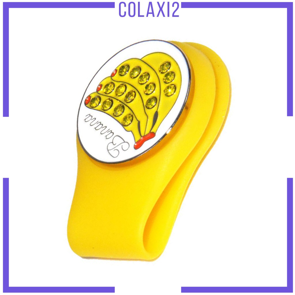 Magnetic Golf Hat Clip Golf Ball Marker with Detachable Pattern Plate Blue
