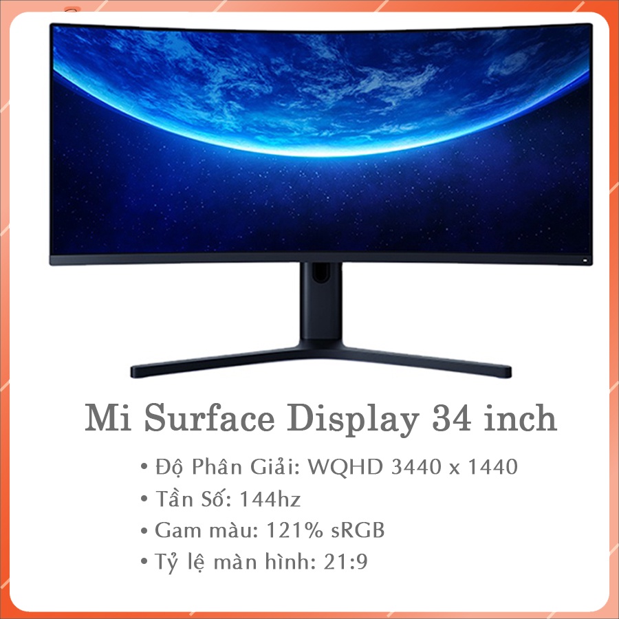 Màn hình xiaomi 34 inch cong chuẩn 21:9 - Màn hình ULTRAWIDE 34 inch XIAOMI MI SURFACE