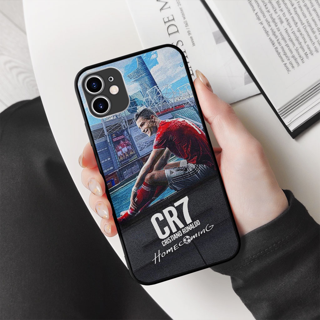 Ốp điện thoại cr7 welcome home manchester pro 13 11 12 promax 7 8 plus xs X Xr RED20210067