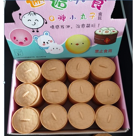 Đồ chơi nắn bóp squishy giảm căng thẳng hình bánh bao dễ thương cho bé loại nhỡ
