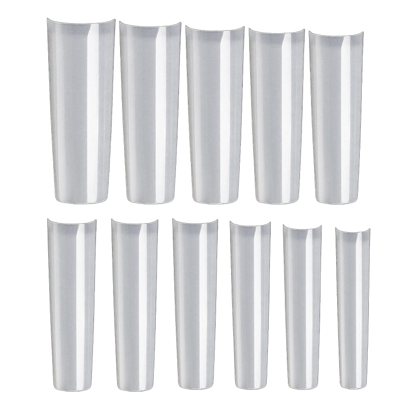 Móng Tay Giả Cong Chữ C Dáng Dài Bằng Acrylic Ốp