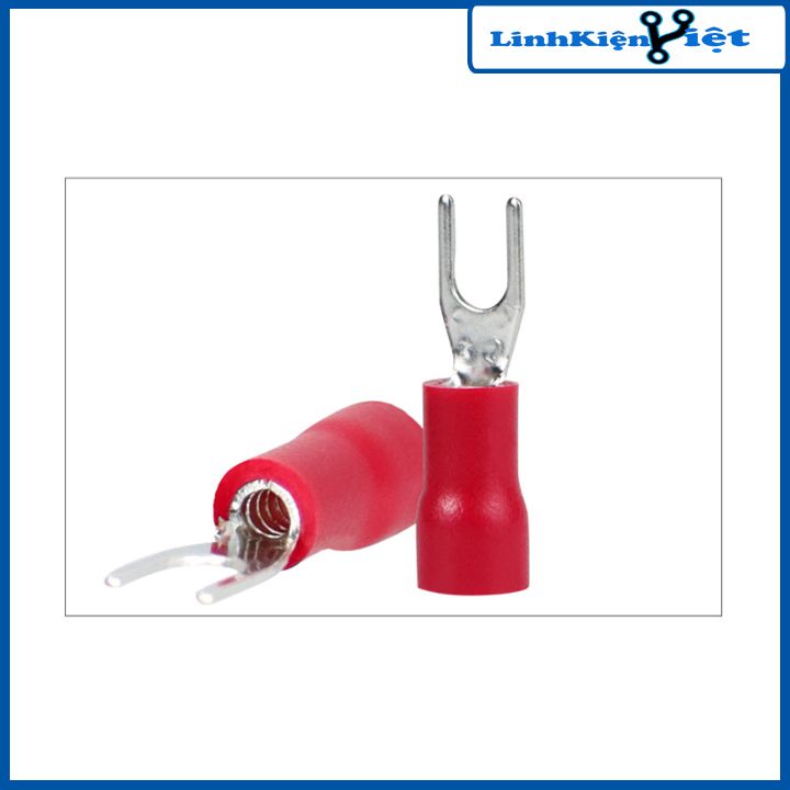 Gói 100 chiếc đầu cốt chữ Y SV1.25-3 cos chẻ bọc nhựa đủ màu đỏ, xanh dương, vàng, đen tùy chọn