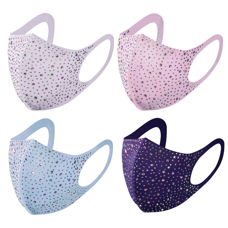 Khẩu Trang Đính Đá Lấp Lánh Dành Cho Nam Và Nữ
