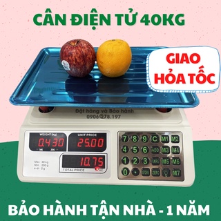 Cân điện tử tính tiền 40kg/5g - Cần điện tử 2 mặt led - Đài Loan chính hãng UPA-QNHUA590