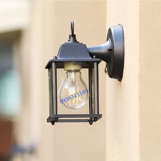 (RẺ VÔ ĐỐI)đèn gắn cột ngoài trời - đèn sân vườn - kèm bóng