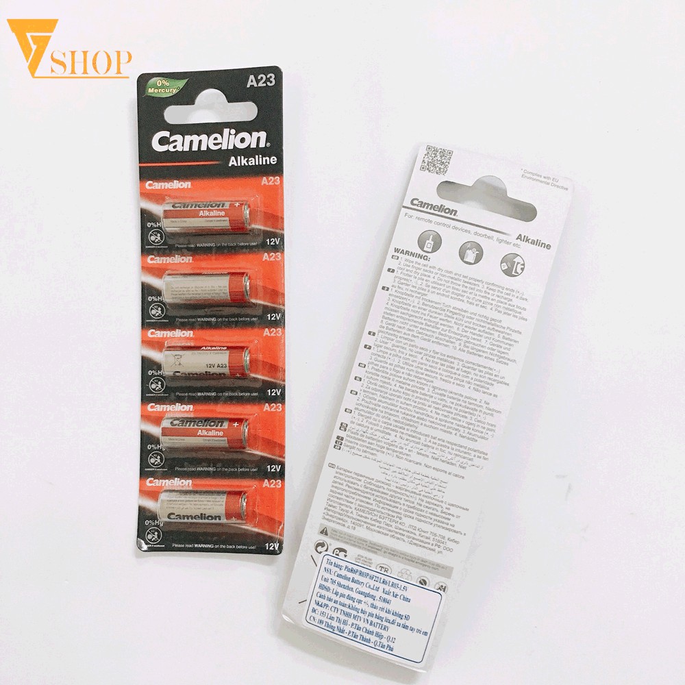 Pin A23 12v Camelion Alkaline A23, 23A, 23AE, MN23 Plus