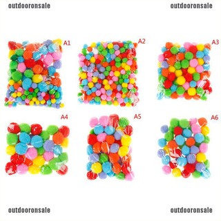 10-50mm Multicolor pompoms pom-pom kindergarten dIY art craft kids educational [hot]