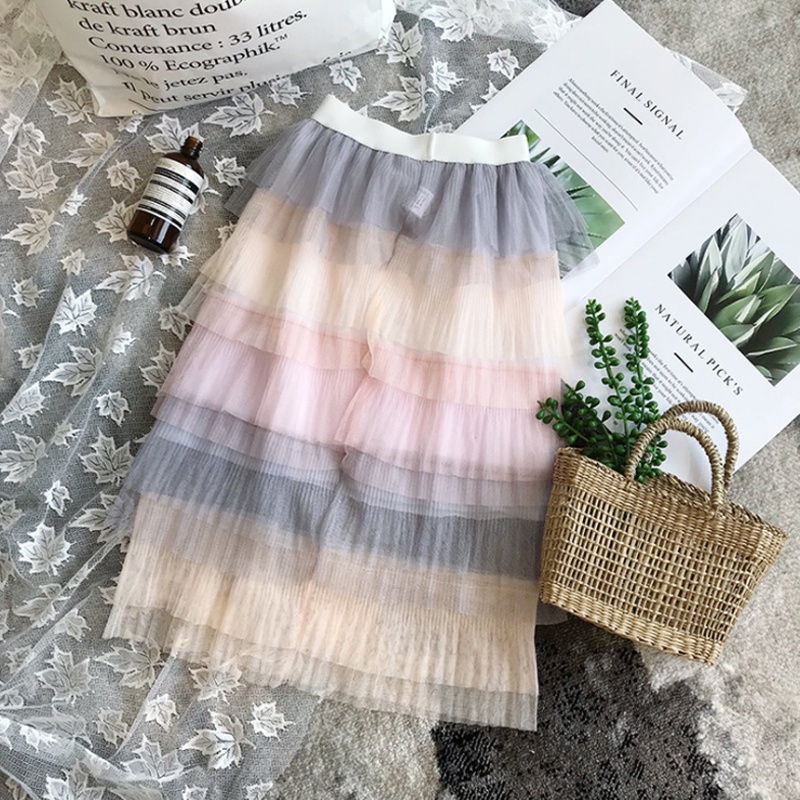 Váy Bé Gái Váy Cầu Vồng Gradient / Váy AKKU