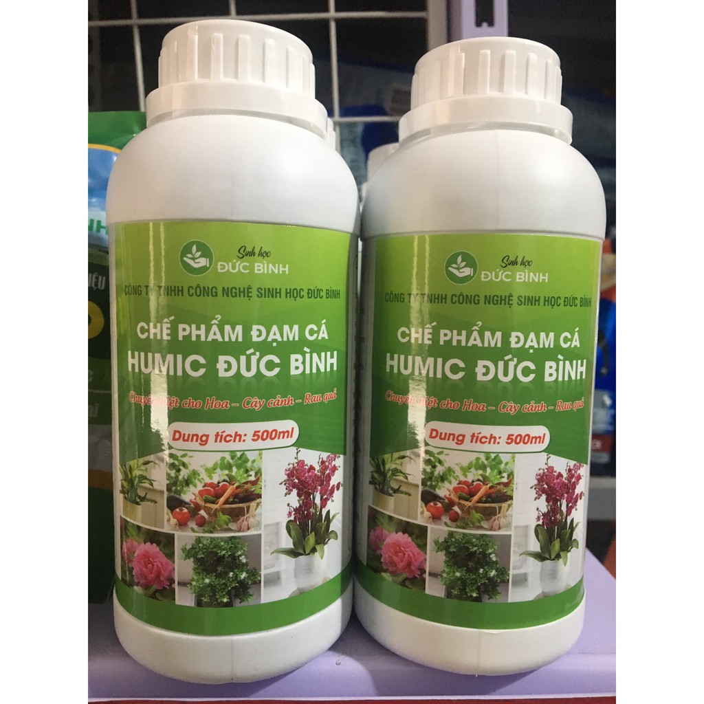 CHẾ PHẨM ĐẠM CÁ HUMIC ĐỨC BÌNH SP CHUYÊN BIỆT CHO HOA - CÂY CẢNH - RAU QUẢ