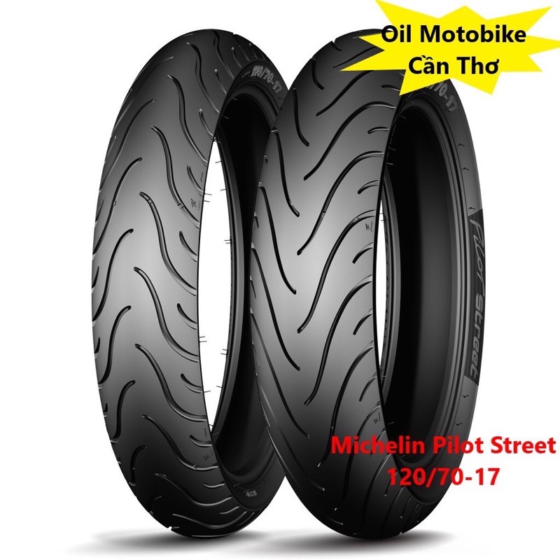 COMBO CẶP VỎ MICHELIN 70/90-17 và 120/70/17 PILOT STREET THÁI LAN