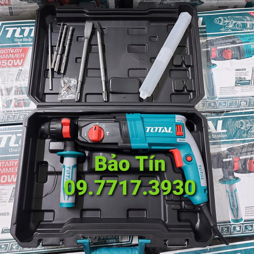 MÁY KHOAN BÊ TÔNG 950W TOTAL TH309288 [CHÍNH HÃNG] MÁY KHOAN ĐỤC [RẺ]