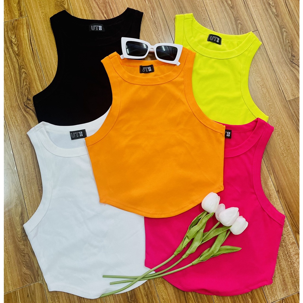 Áo sát nách nữ croptop thun kiểu cổ cao áo balo nữ ngắn đẹp xinh giá rẻ đủ màu xách nách len tăm mặc nhà đi chơi dáng ôm