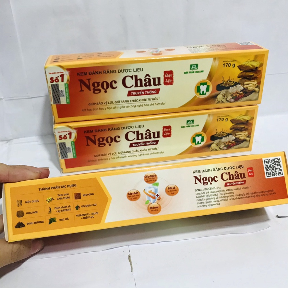 Kem đánh răng dược liệu Ngọc Châu (100G -170g)