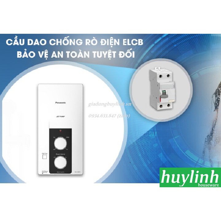 [Mã ELHAMS5 giảm 6% đơn 300K] Máy nước nóng trực tiếp có bơm Panasonic DH-3RP2VK – 3500W