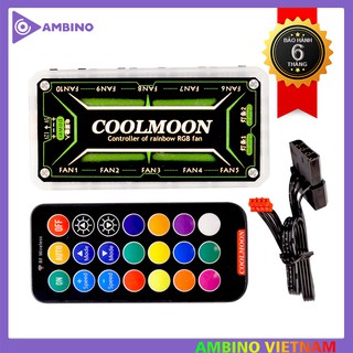 [FREE SHIP] Bộ Hub RGB Coolmoon Điểu Khiển Fan RGB Thường