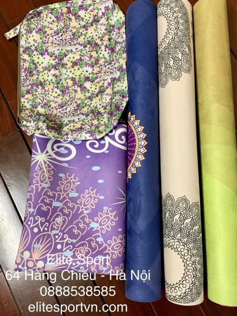 Thảm yoga du lịch cao cấp Elite Sport tặng kèm túi đựng