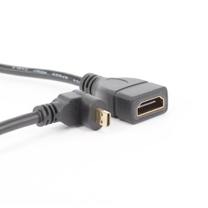 Cáp chuyển đổi Hdmi sang đầu micro gập 90 độ chuyên dụng cao cấp