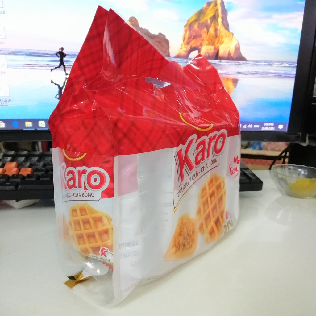 Bánh Trứng Tươi Chà Bông Karo Richy (Túi 6 gói)